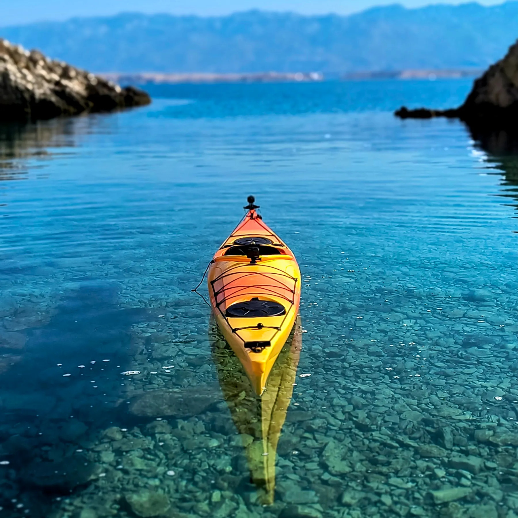 Sportos kialakítású kajak